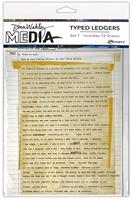 Ranger Ink Ranger • dina wakley media typed ledgers set 1 12sheets - thumbnail