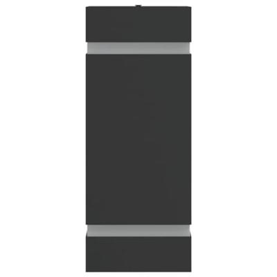 VidaXL Buitenwandlampen 2 st roestvrij staal zwart VidaXL Buitenwandlampen 2 st roestvrij staal zwart