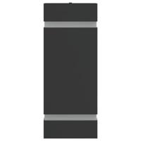VidaXL Buitenwandlampen 2 st roestvrij staal zwart - thumbnail