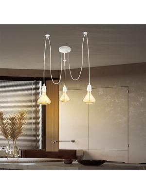 Light depot - plafondkap metaal 3 lichts - wit - Outlet Light depot - plafondkap metaal 3 lichts - wit - Outlet