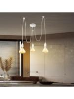 Light depot - plafondkap metaal 3 lichts - wit - Outlet - thumbnail