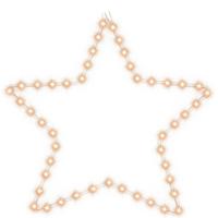 VidaXL Kerstfiguur ster met 48 warmwitte led's 56 cm - thumbnail