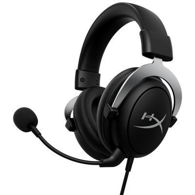 HyperX CloudX Headset Hoofdband 3,5mm-connector Aluminium, Zwart HyperX CloudX Headset Hoofdband 3,5mm-connector Aluminium, Zwart