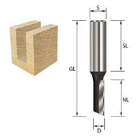 ENT Groeffrees HM 5x12.7x62mm, 1-snijkant kolf 12mm - 7910086 - thumbnail