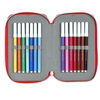 Dubbele etui Sevilla Fútbol Club Rood (28 Onderdelen) - thumbnail