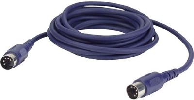 DAP FL50 5-pins DIN MIDI kabel 10m 3-pins aangesloten