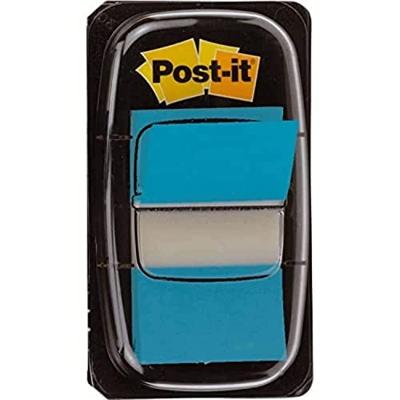 Post-it index standaard, ft 24,4 x 43,2 mm, houder met 50 tabs, turkoois