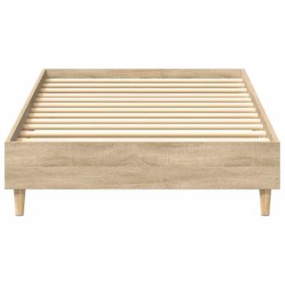 Bedframe zonder matras 100x200cm spaanplaat sonoma eikenkleurig
