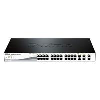 D-Link DES-1210-28P - Fast Ethernet PoE/PoE+ Smart Switch met 24 PoE 10/100/1000 Base-T Poorten en 4 1000Base-T/SFP Poorten - thumbnail