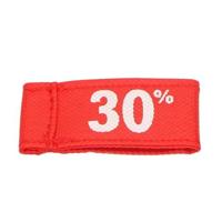 Label vaantje kleur rood 30% - thumbnail