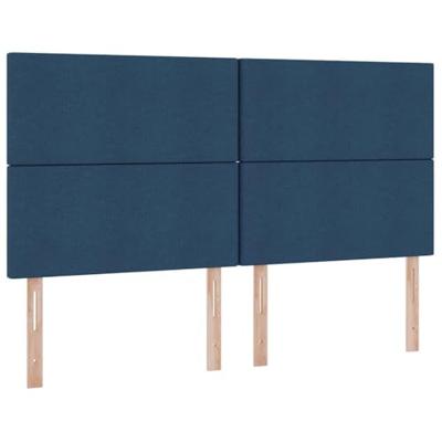 Opslag bed met matras met opslag Blauw 160 x 200 cm Nep Leer