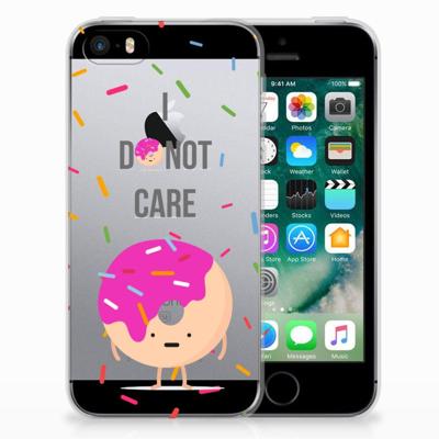 Apple iPhone SE | 5S | Siliconen Case | Donut Roze