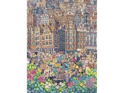 New York Puzzle Company 'Dam Charming City - 1000 stukjes New York Puzzle Company 'Dam Charming City - 1000 stukjes