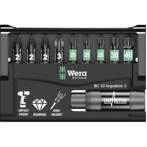 Wera Bit-Check 10 Impaktor 3 bitset