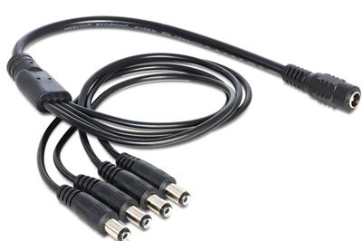 Delock 83287 Kabel DC-splitter 5,5 x 2,1 mm 1 x female > 4 x male