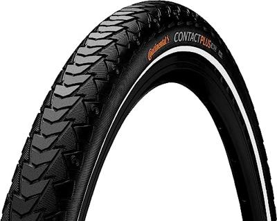 Continental buitenband contact plus reflex 24 x 1.75"/ 47-507 zwart met reflectie