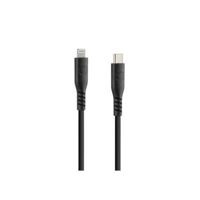 Optiline siliconen kabel usb type c > apple 8 pin - 20 cm