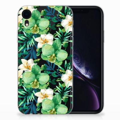Apple iPhone Xr | TPU Case | Orchidee Groen Apple iPhone Xr | TPU Case | Orchidee Groen
