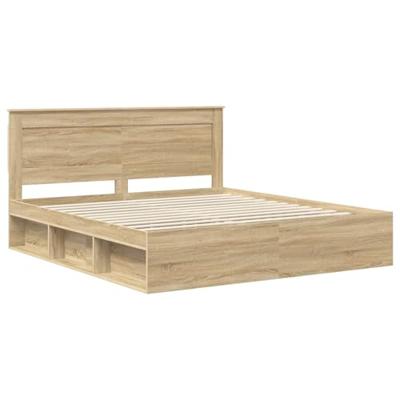 Bedframe met hoofdeinde Sonoma 180 x 200 cm Massief grenenhout