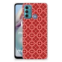 Motorola Moto G60 | TPU bumper | Batik Rood - thumbnail