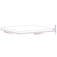 Tafelblad vierkant 40x40x1,5 cm massief beukenhout - thumbnail