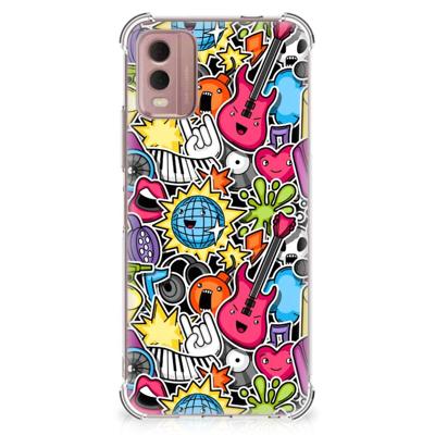 Nokia C32 Anti Shock Bumper Case Punk Rock Nokia C32 Anti Shock Bumper Case Punk Rock