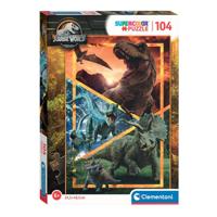 Clementoni legpuzzel super color jurassic world, 104st. - thumbnail