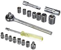 Brüder Mannesmann M 206 Dopsleutelset Metrisch 1/4 (6.3 mm), 3/8 (10 mm) 20-delig - thumbnail