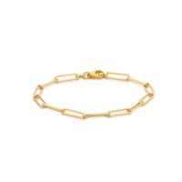 TFT Armband Goud Paperclip 4,0 mm 18 cm - thumbnail