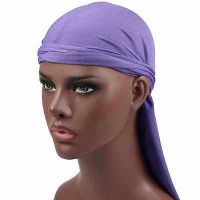 Mannelijke straat basketbal hoofddoek hip hop elastische lange staart hoed (paars)