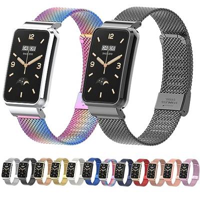 Milanese bandje met case - Blauw - Xiaomi Smart band 7 Pro Milanese bandje met case - Blauw - Xiaomi Smart band 7 Pro