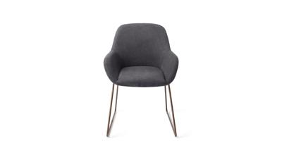 Jesper Home Kushi eetkamerstoel Black-Out slide rose