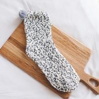 3 paren kerst vrouwen pluizig sokken warme winter gezellige lounge sokken (grijs) - thumbnail