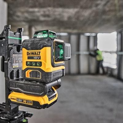 DeWALT DCLE34031D1 3x360° Compacte kruislijnlaser groen 18V XR 2.0Ah in koffer - thumbnail