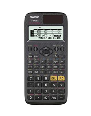 Casio FX-87DEX Technische rekenmachine Zwart Aantal displayposities: 16 werkt op zonne-energie, werkt op batterijen (b x h x d) 77 x 11 x 166 mm Casio FX-87DEX Technische rekenmachine Zwart Aantal displayposities: 16 werkt op zonne-energie, werkt op batterijen (b x h x d) 77 x 11 x 166 mm