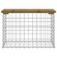 Tuinbank schanskorfontwerp 63x31,5x42 cm gempregneerd hout - thumbnail