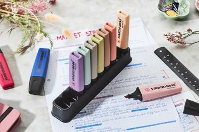 Markeerstift stabilo boss 70/ 162 wildfl grijs-vio | 10 stuks