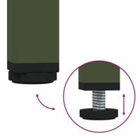 Dressoir 135x39x103,5 cm koudgewalst staal olijfgroen - thumbnail