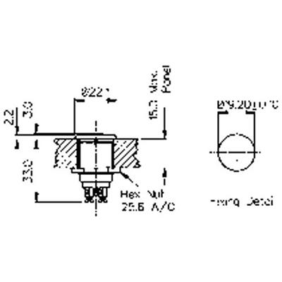 Bulgin MP0013 MP0013 Vandalismebestendige druktoets 50 V 1 A 1x uit/(aan) Moment (Ø x l) 22 mm x 35.2 mm 1 stuk(s) Bulgin MP0013 MP0013 Vandalismebestendige druktoets 50 V 1 A 1x uit/(aan) Moment (Ø x l) 22 mm x 35.2 mm 1 stuk(s)