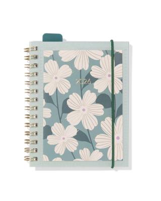 HEMA Insteekagenda 2026 zakformaat 9.7x12.5cm bloemen
