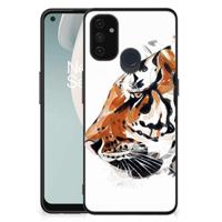 Kleurrijke Telefoonhoesje OnePlus Nord N100 Watercolor Tiger - thumbnail