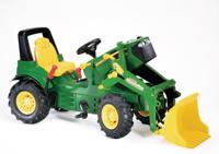 Rolly Toys Farmtrac John Deere 7930 traptrekker met lucht-banden, versnelling, rem en voorlader - thumbnail