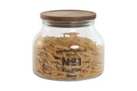 Set van 3 Potjes Home ESPRIT Natuurlijk Kristal Acacia 1,5 L 2 L 3 L 16 x 16 x 21 cm - thumbnail