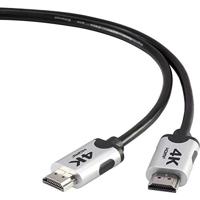 SpeaKa Professional SP-6344140 HDMI-kabel HDMI Aansluitkabel HDMI-A-stekker, HDMI-A-stekker 3.00 m Zwart 4K UHD, Audio Return Channel (ARC), Vergulde - thumbnail