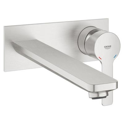 Wastafelmengkraan Wand GROHE Lineare New L-Size Tweegats Supersteel