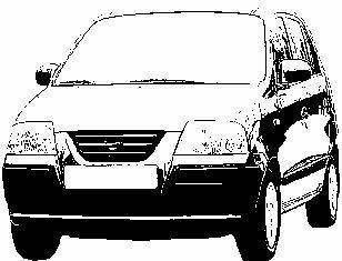 Koplamp rechts met knipperlicht +elektrisch 8206962