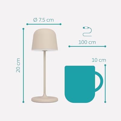 Eglo TafellampMannera oplaadbaar zand bruin - 901881