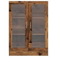 Boekenkast 82,5x30,5x115 cm bewerkt hout oud houtkleurig - thumbnail