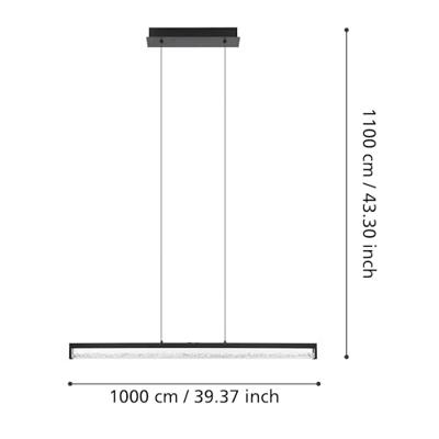Eglo Led hanglampCardito 1 100cm - zwart - 900895