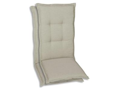 GO-DE Textil Tuinkussen (Stoelkussens voor stoelen met een lange rugleuning, Beige) GO-DE Textil Tuinkussen (Stoelkussens voor stoelen met een lange rugleuning, Beige)